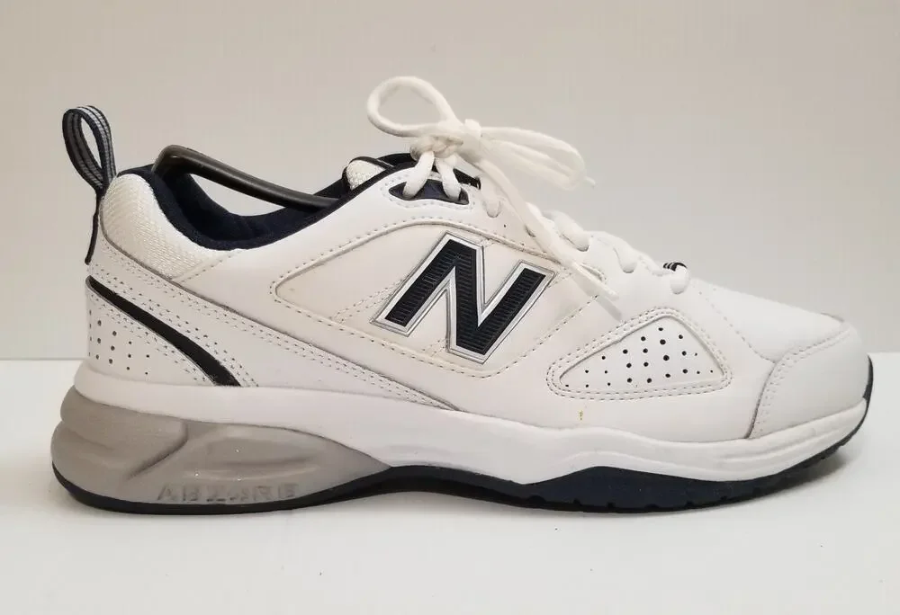New Balance 623 MX623WN White Navy Blue Gray Sneakers Shoes Mens Size 7.5 D